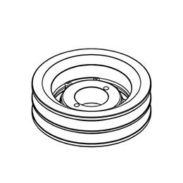 71460005,PULLEY, DOUBLE GRV A/B, 5 3/4 OD