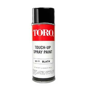 Toro Black Spray Paint